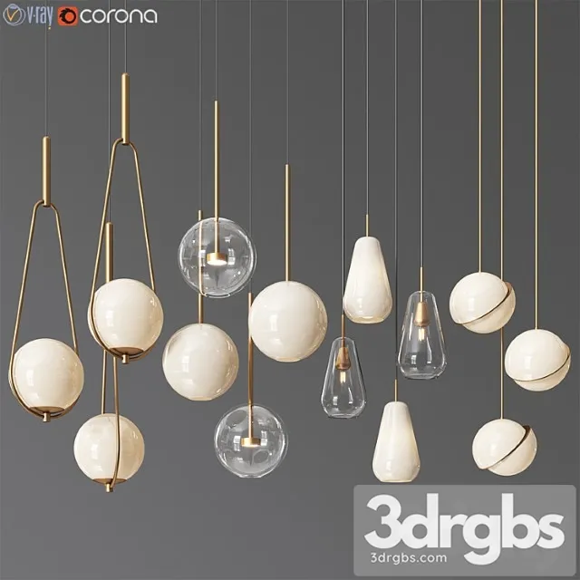 Pendant light collection 11 - 4 type Free Download