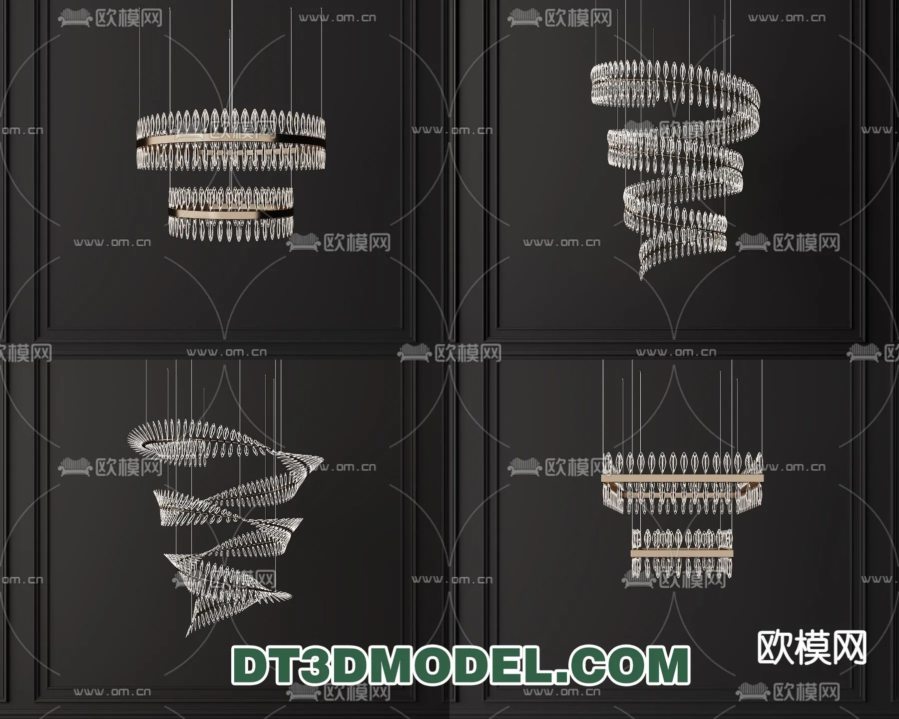Pendant Light - Interior Decor 3D Model - 001