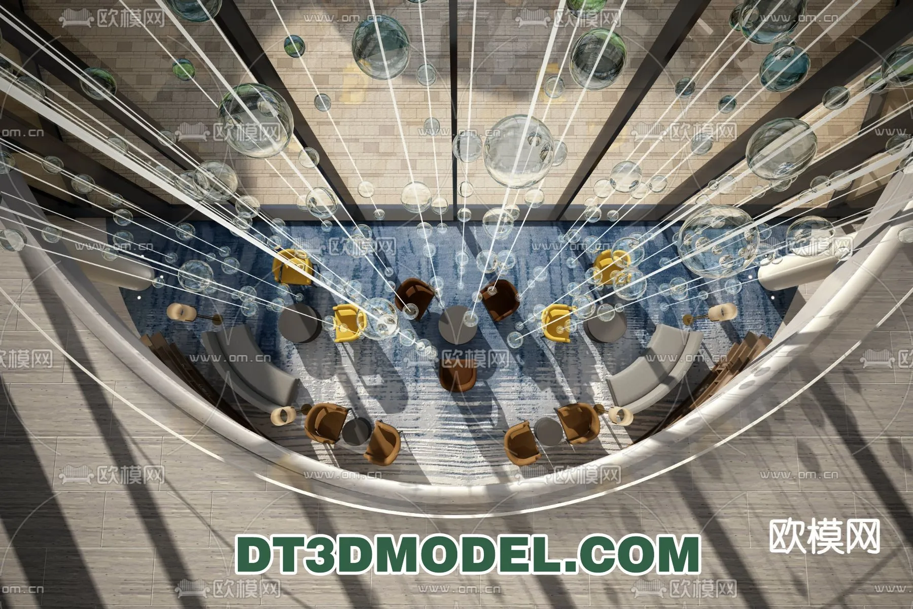 Pendant Light - Interior Decor 3D Model - 002