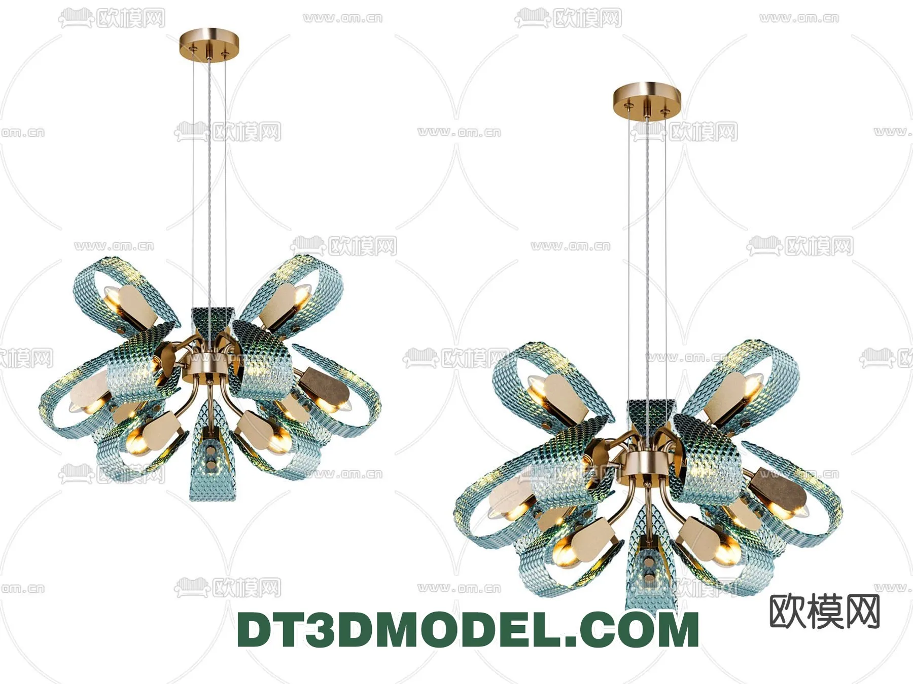 Pendant Light - Interior Decor 3D Model - 012