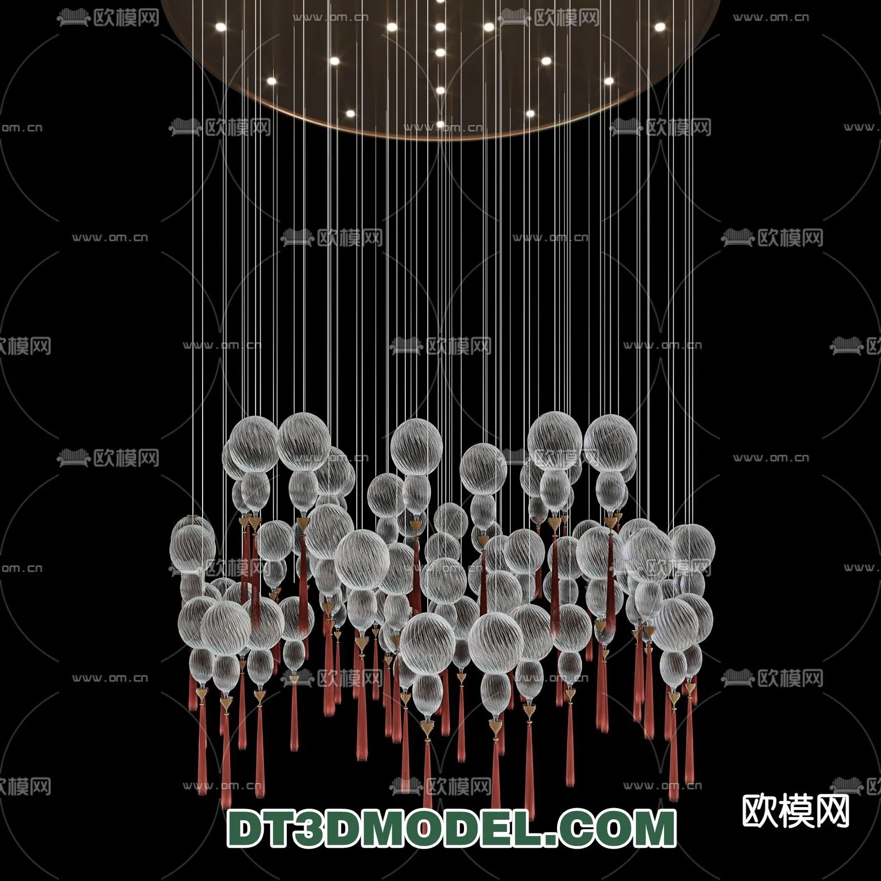 Pendant Light - Interior Decor 3D Model - 014