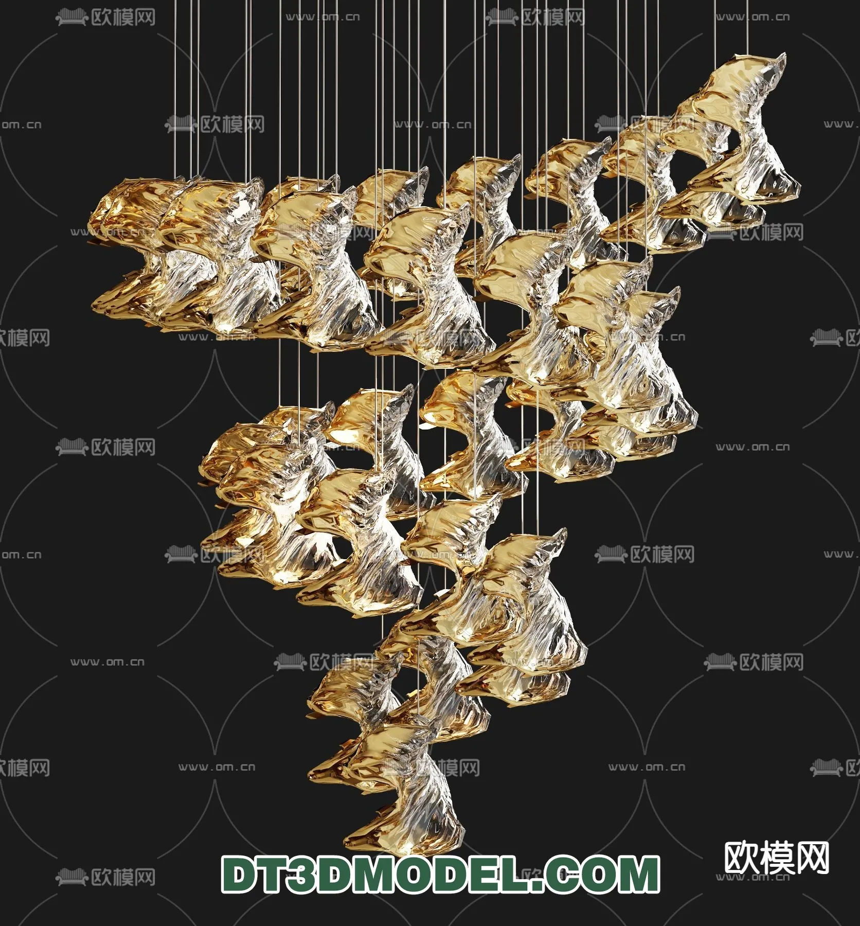 Pendant Light - Interior Decor 3D Model - 018