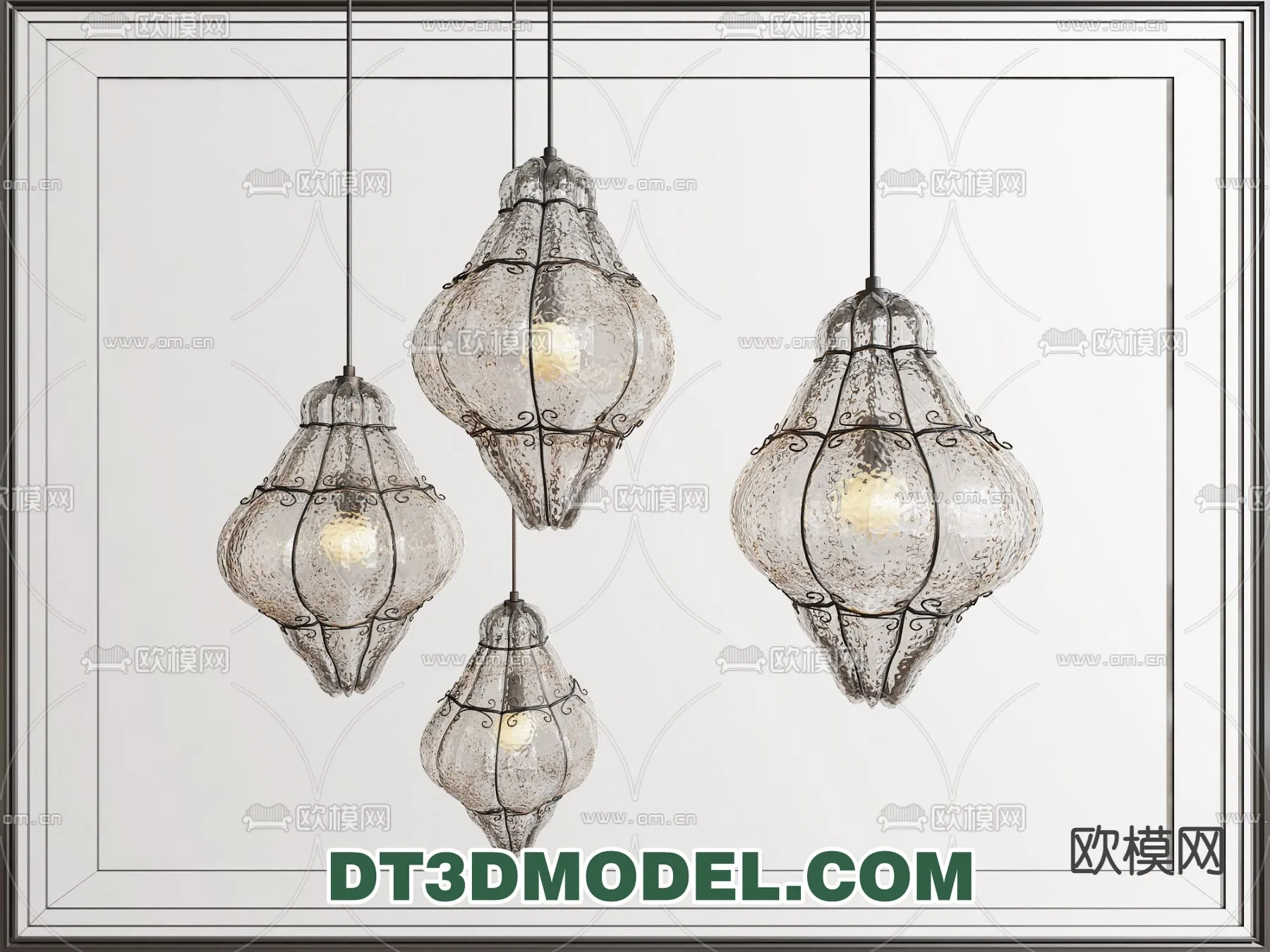 Pendant Light - Interior Decor 3D Model - 032
