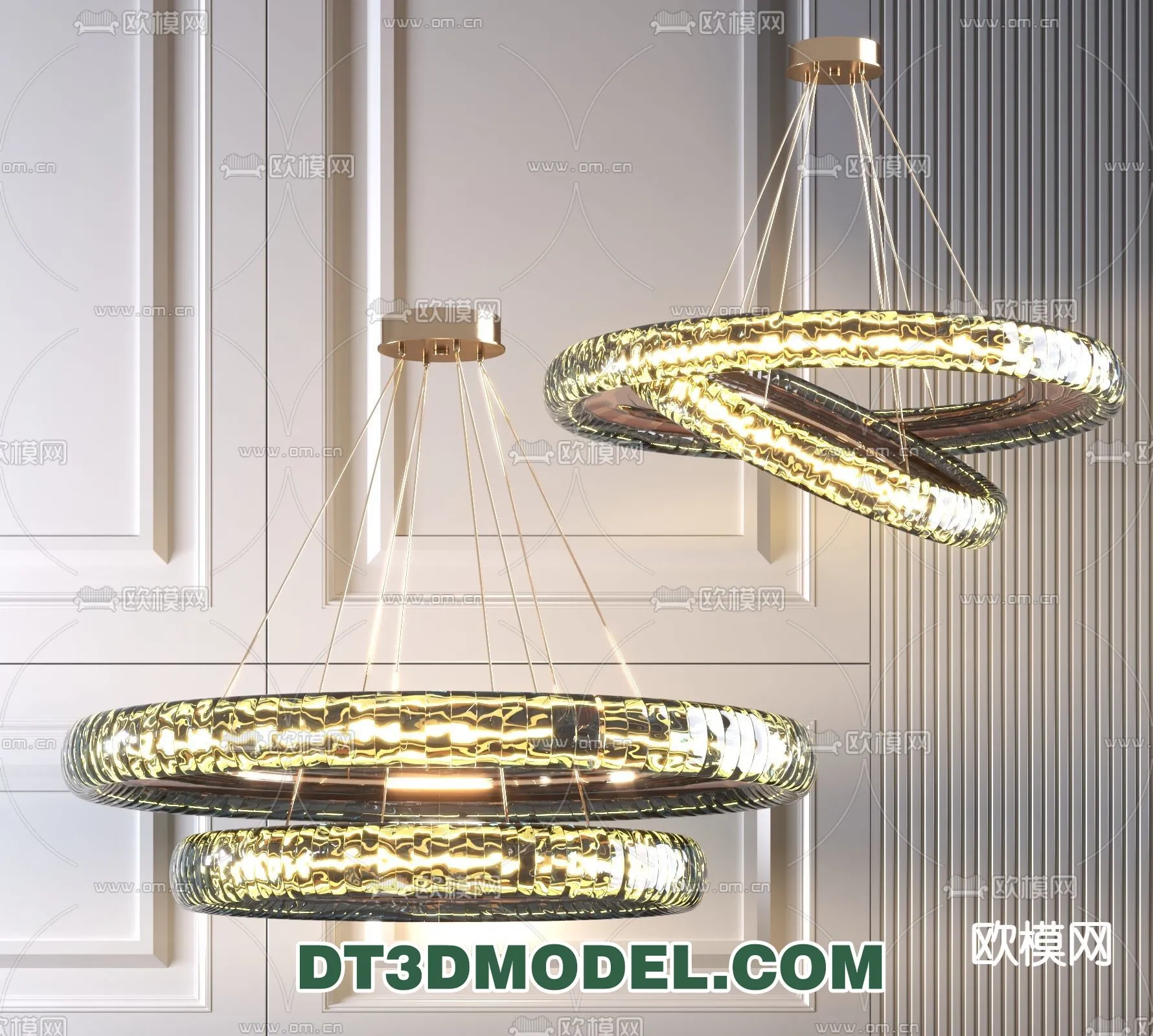 Pendant Light - Interior Decor 3D Model - 037