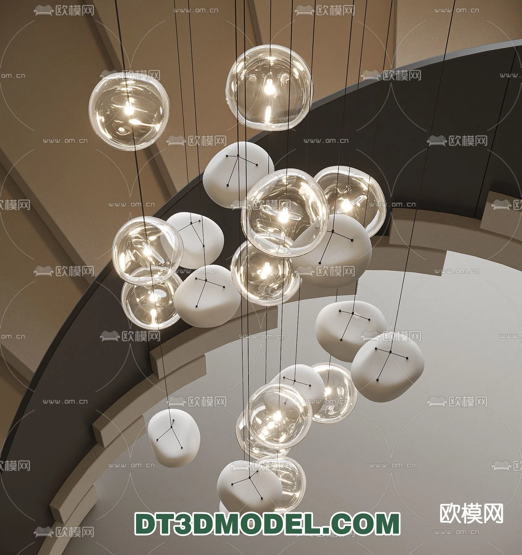 Pendant Light - Interior Decor 3D Model - 048