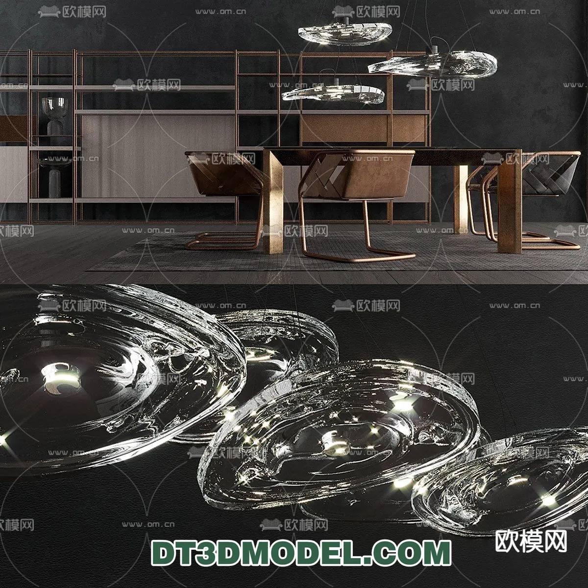 Pendant Light - Interior Decor 3D Model - 057