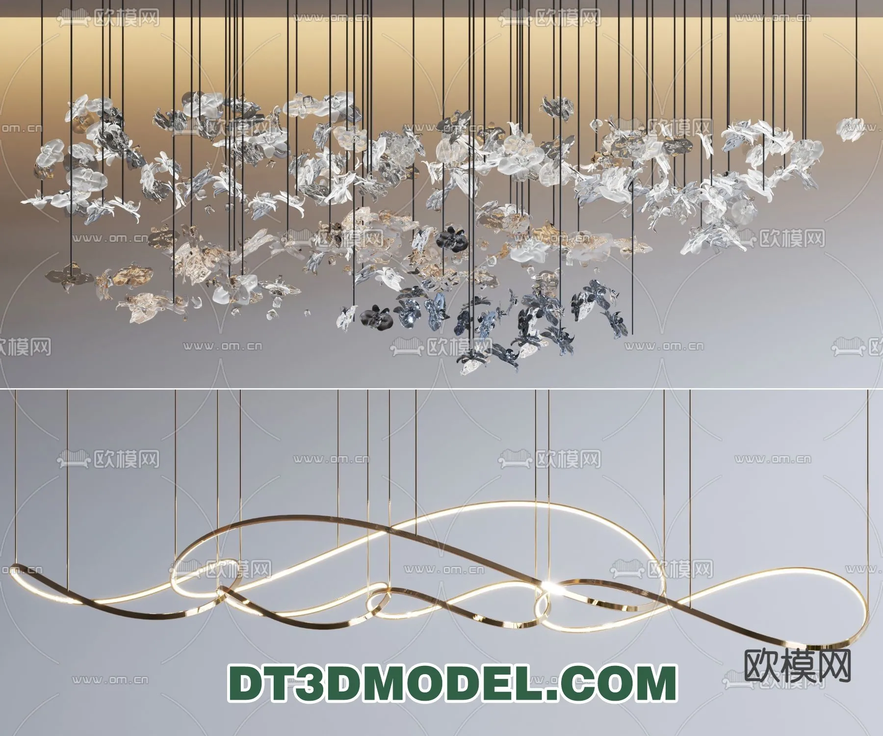 Pendant Light - Interior Decor 3D Model - 064