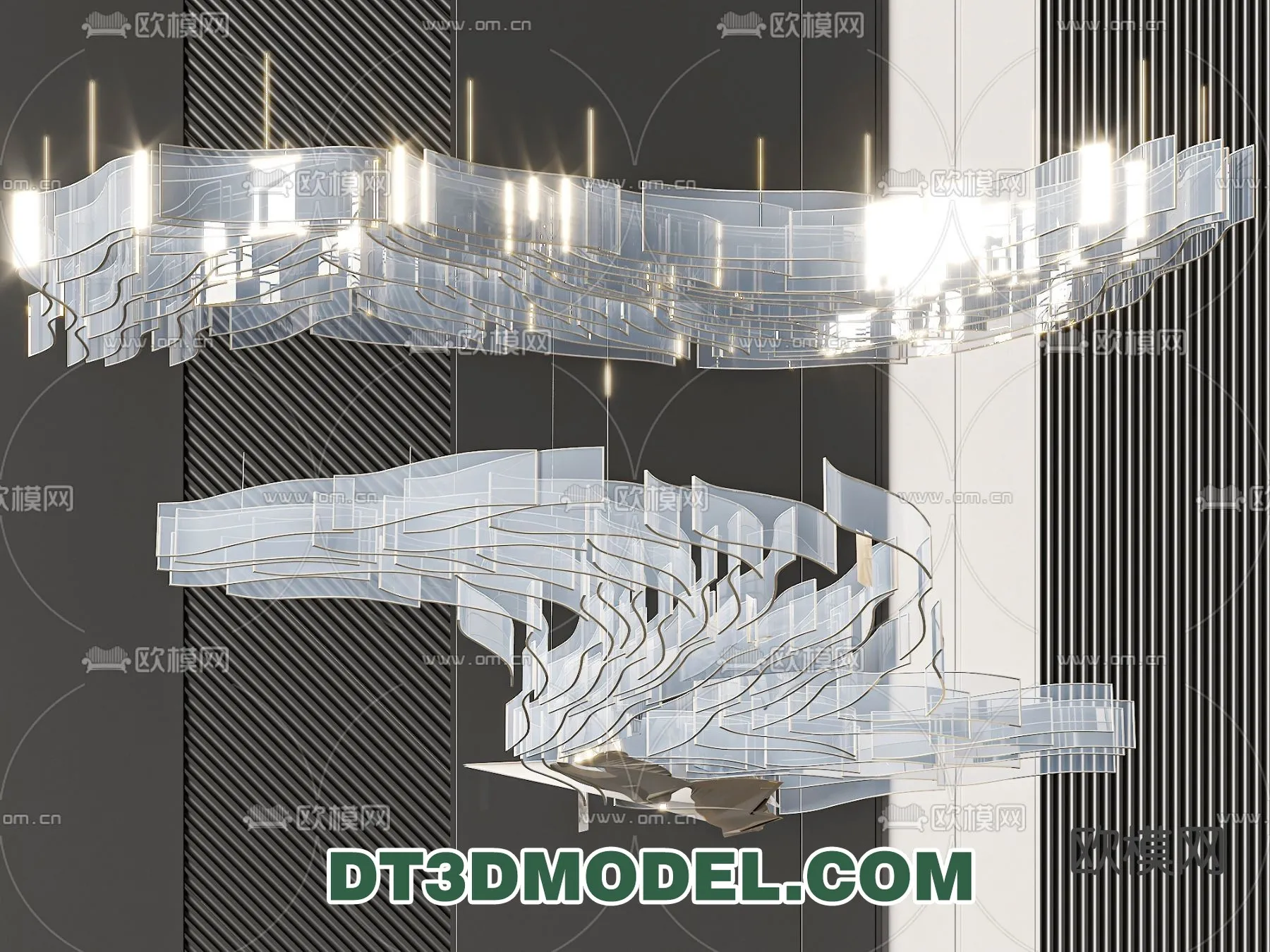 Pendant Light - Interior Decor 3D Model - 081