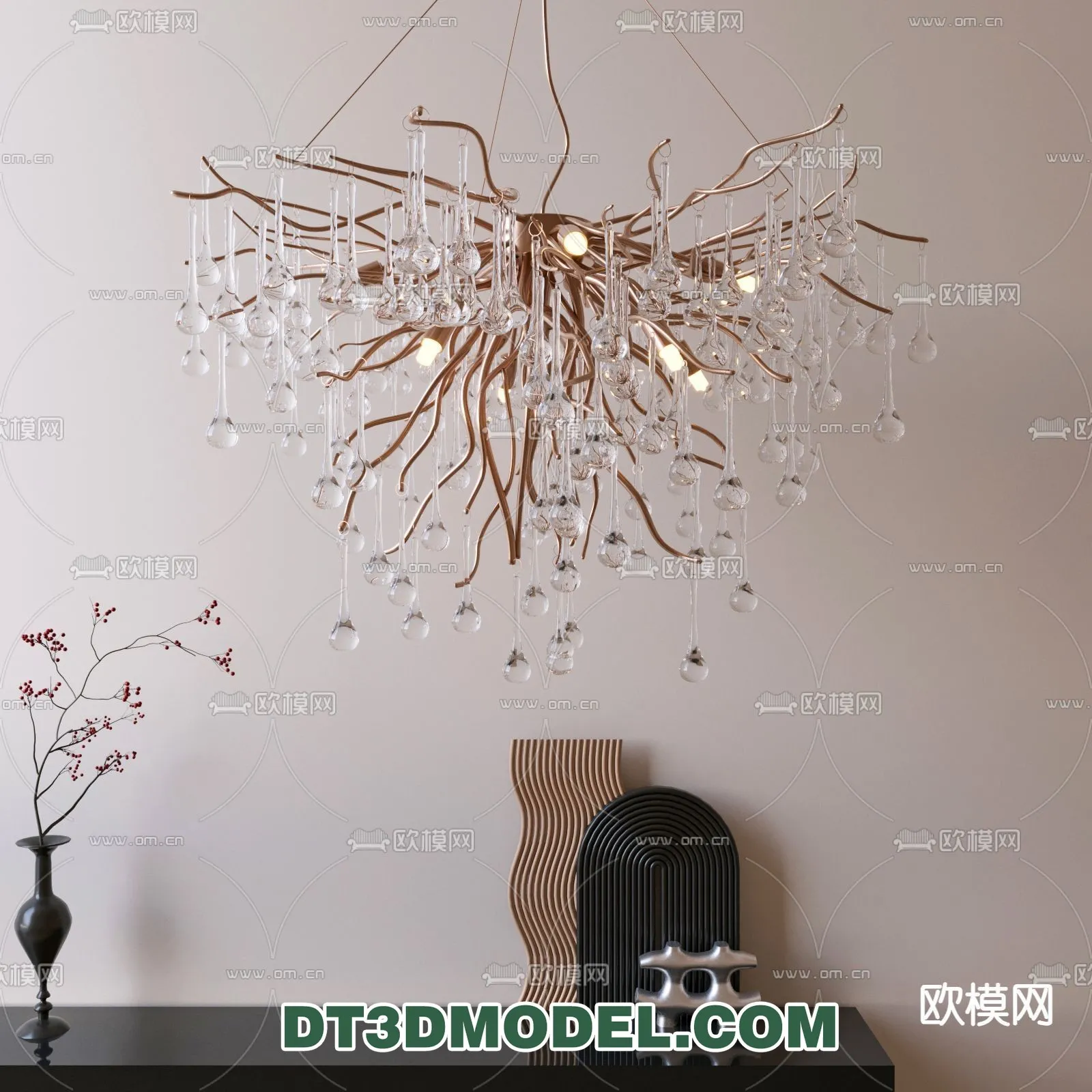 Pendant Light - Interior Decor 3D Model - 091