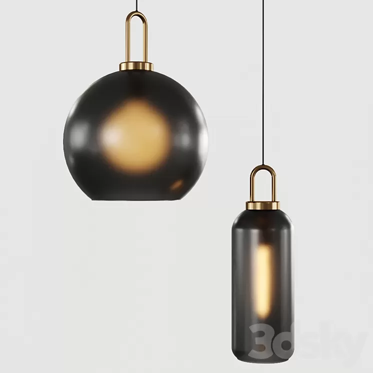 Pendant light Lampatron GAUSS Smoke _2 3D Model