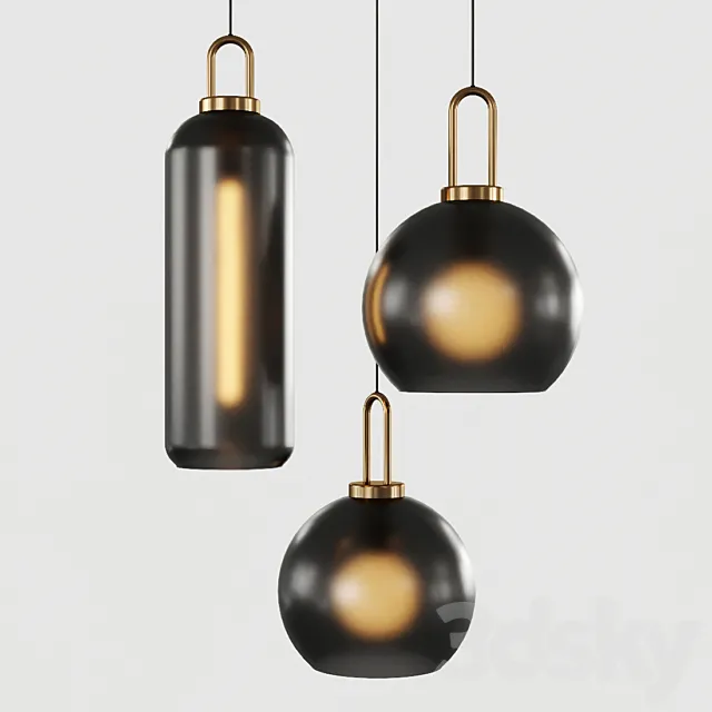 Pendant light Lampatron GAUSS Smoke _3 3D Model
