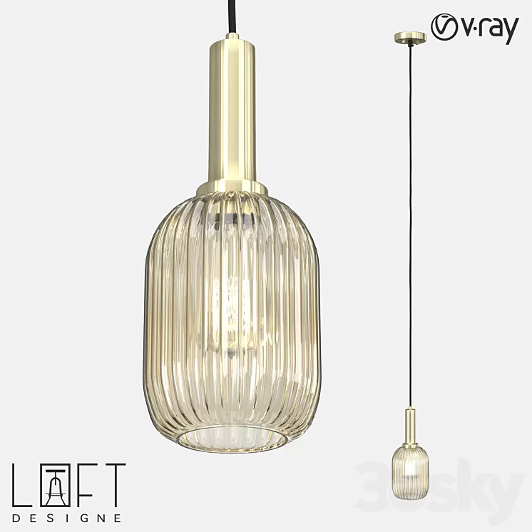 Pendant light LoftDesigne 4768 model 3D Model