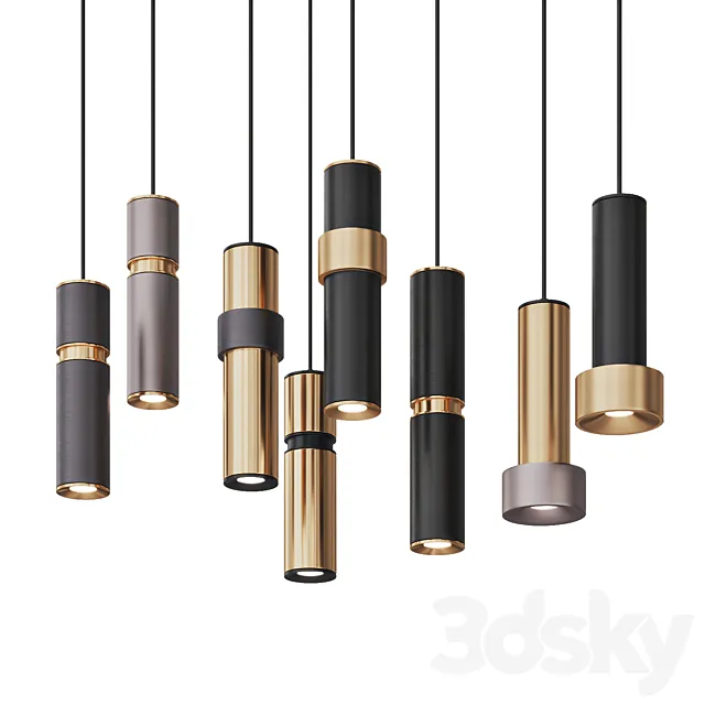 Pendant light series  Bresso 3DModel