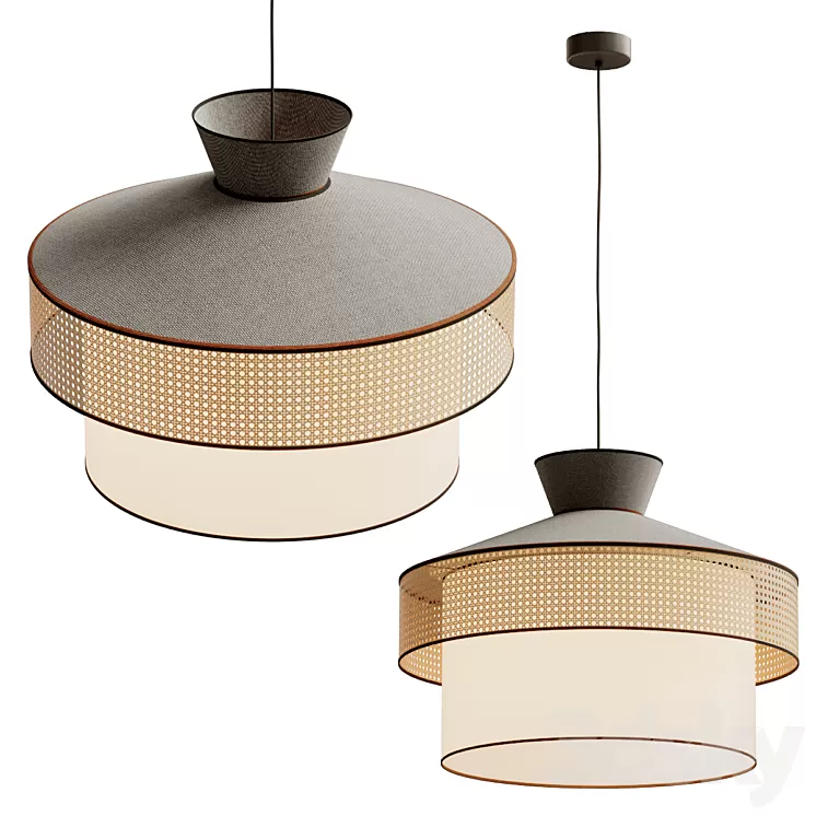pendant light wagasa 3D Model
