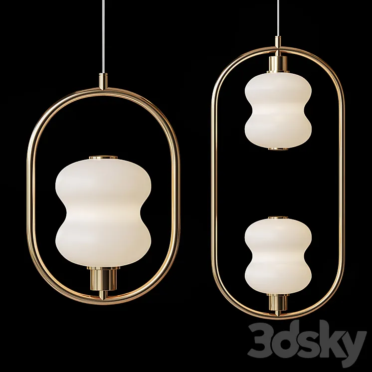 Pendant lights ALDA RING by Lampatron 3D Model Free