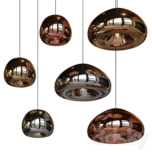 Pendant Lights Hollow Pendant Lamp big and little gold silver and copper Free Download