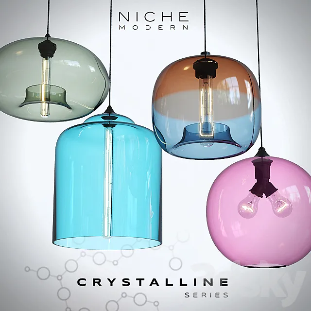 Pendant lights Niche Crystalline – 2 3DModel