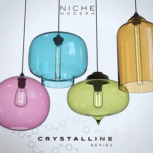 Pendant lights Niche Crystalline – 3 3D Model