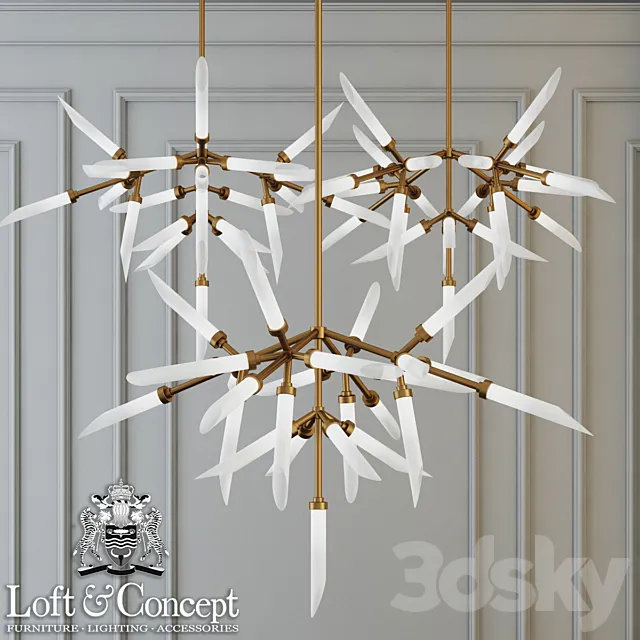 Pendant lights spur  chandelier 3D Model