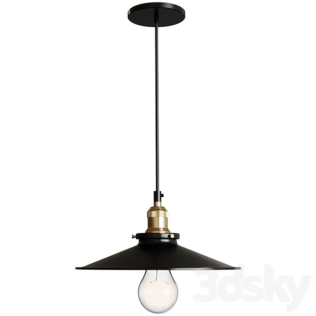 Pendant Loft Lamp RETRO EDISON ONE 3D Model