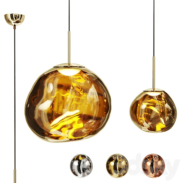 Pendant - Melt Led Pendant by Tom Dixon 3D Model