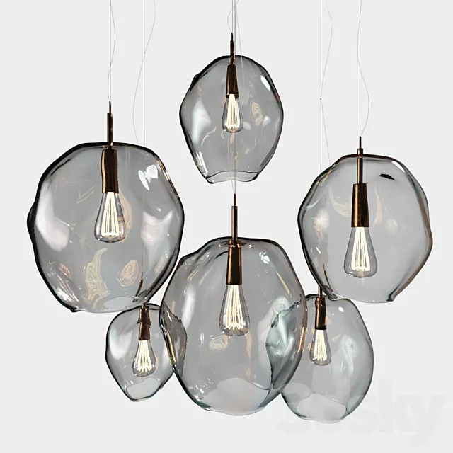 Pendant Plafond Bubble 3D Model