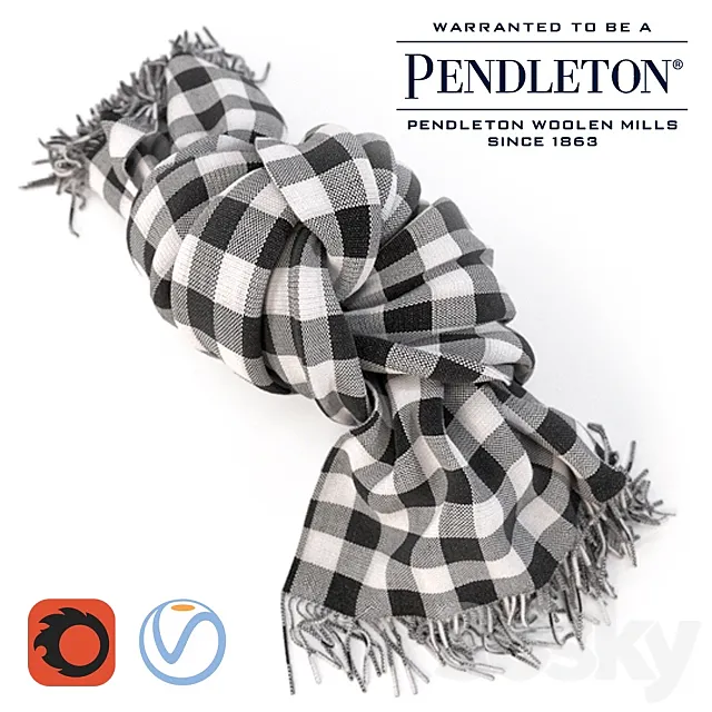 PENDLETON blanket _ for Corona Renderer and Vray 3D Model