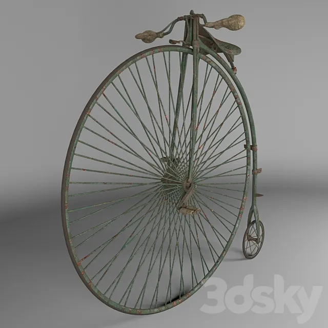 Penny farthing bicycle- 3D Model
