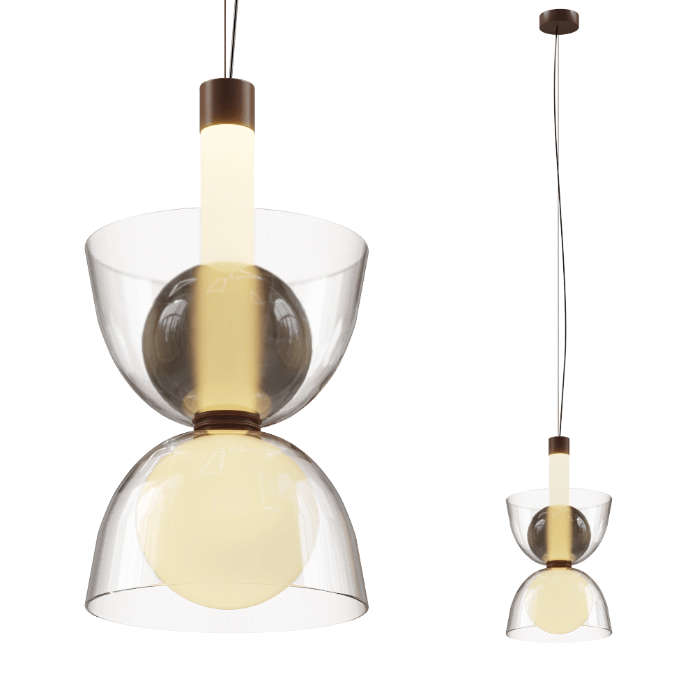 PENTA - Pendant lamp Gems Short 1 D30 A 3D Model