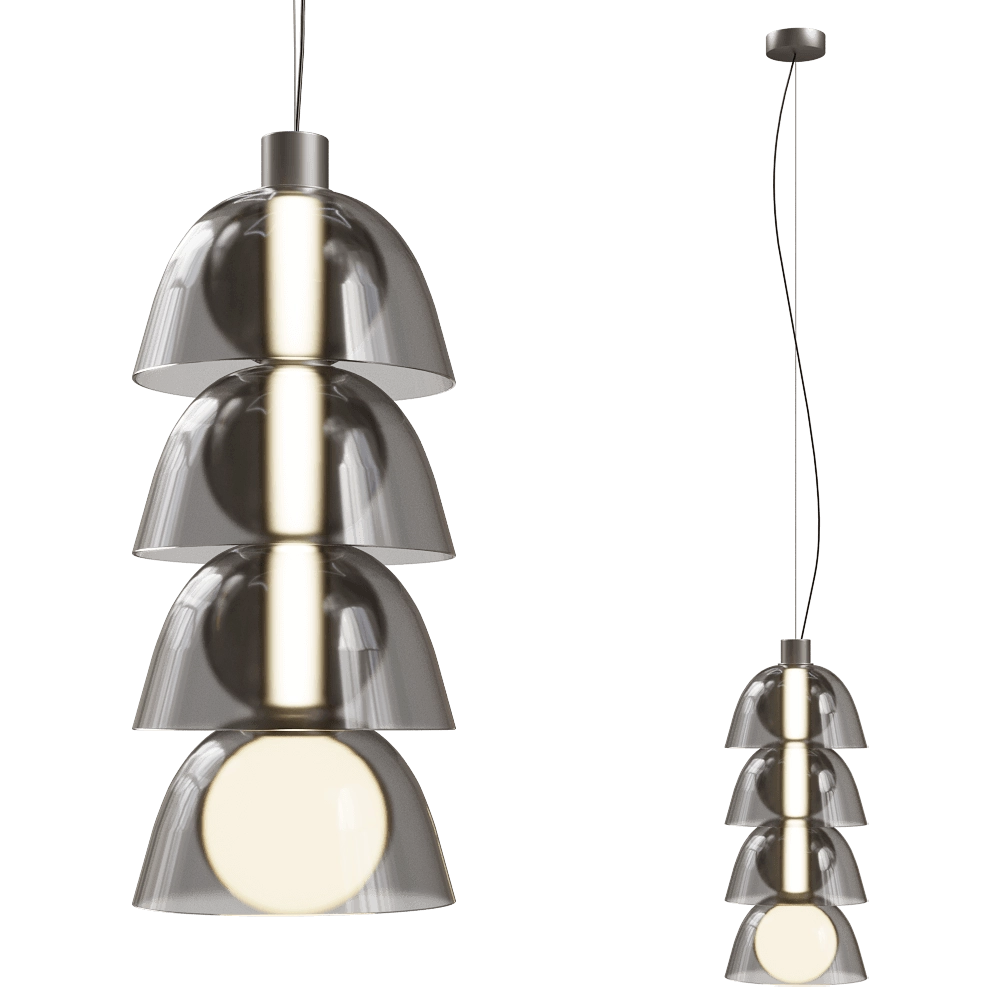 PENTA - Pendant lamp Gems Tall 3 D30 A 3D Model