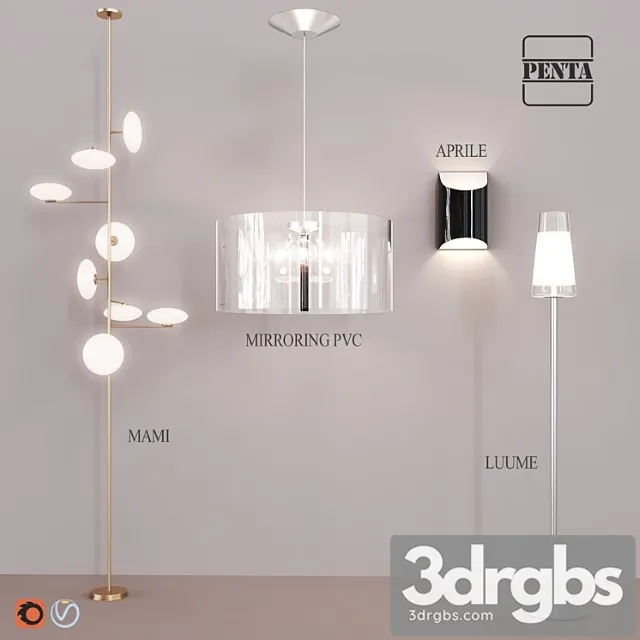 Pentalight Lighting Set 1 3D Model Free