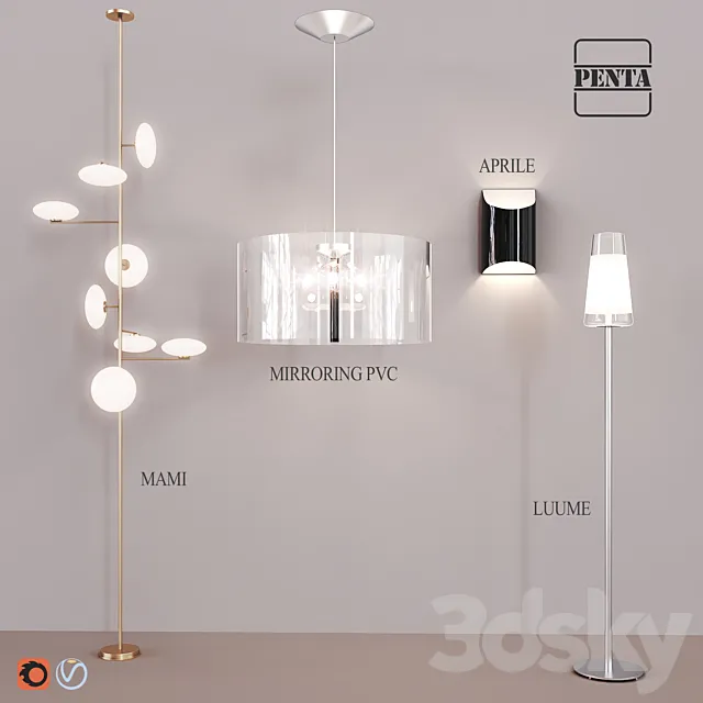 Pentalight lighting set 3DModel