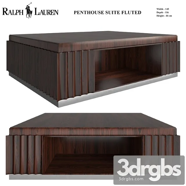 Penthouse suite fluted cocktail 2 3D Model Free