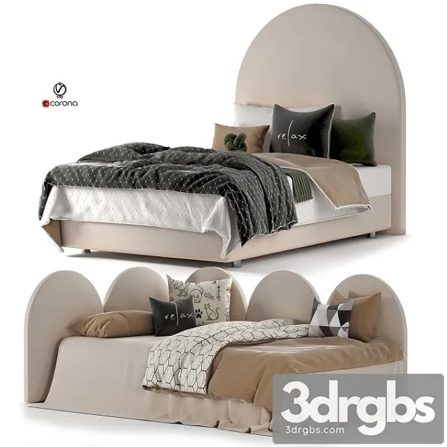 Peonihome Day and Rest Bed Set 32 3D Model Free