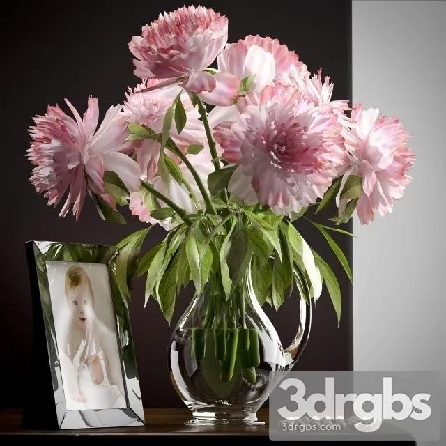 Peony Bouquet 3D Model Free