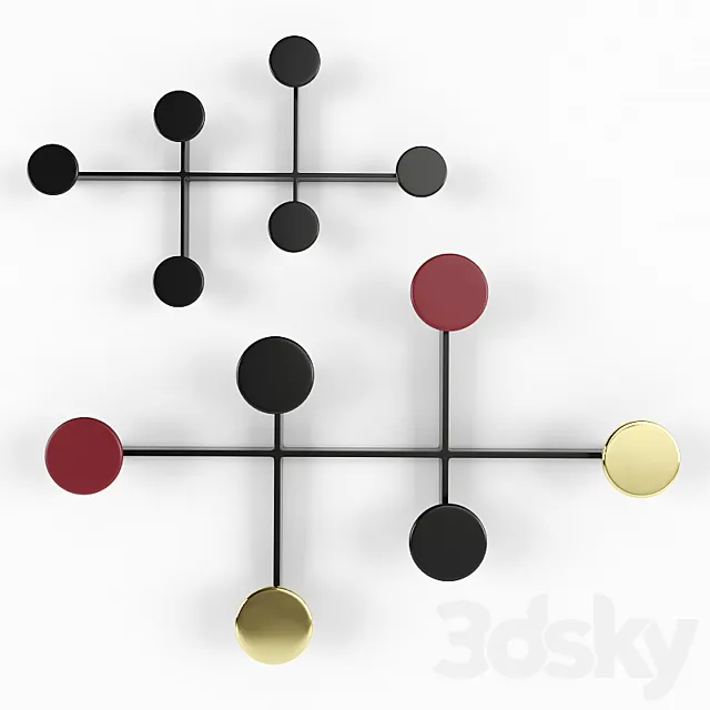 Perchero Afteroom Coat Hanger by Menu 3D Model