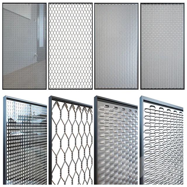 Perforated metal 3D Model