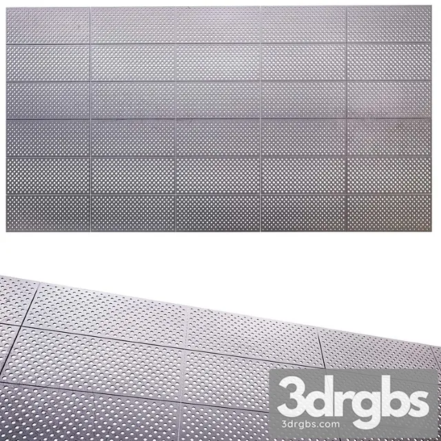 Perforated Metal Panel N6 3D Model Free