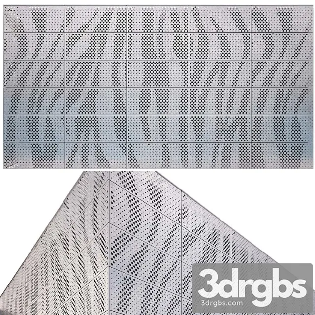 Perforated Metal Panel N9 3D Model Free