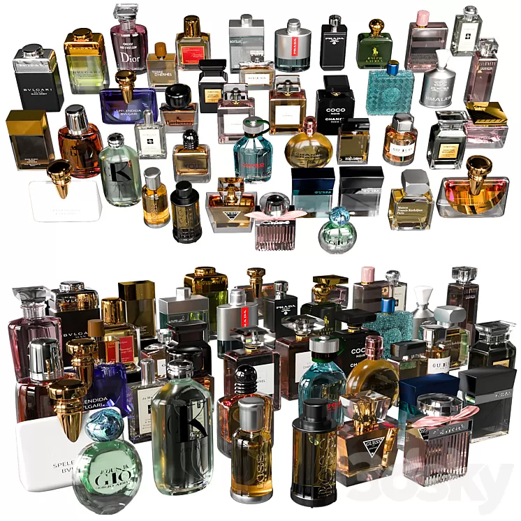 PERFUME COLLECTION 3D Model Free