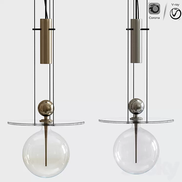Perfume Sphere Ceiling Light 3D Model