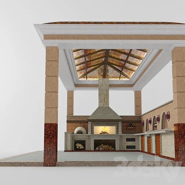 Pergola 3D Model