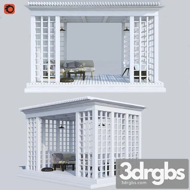 Pergola 3D Model Free