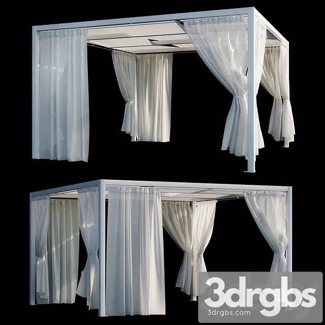 Pergola Giulio Barbieri Kube 3D Model Free