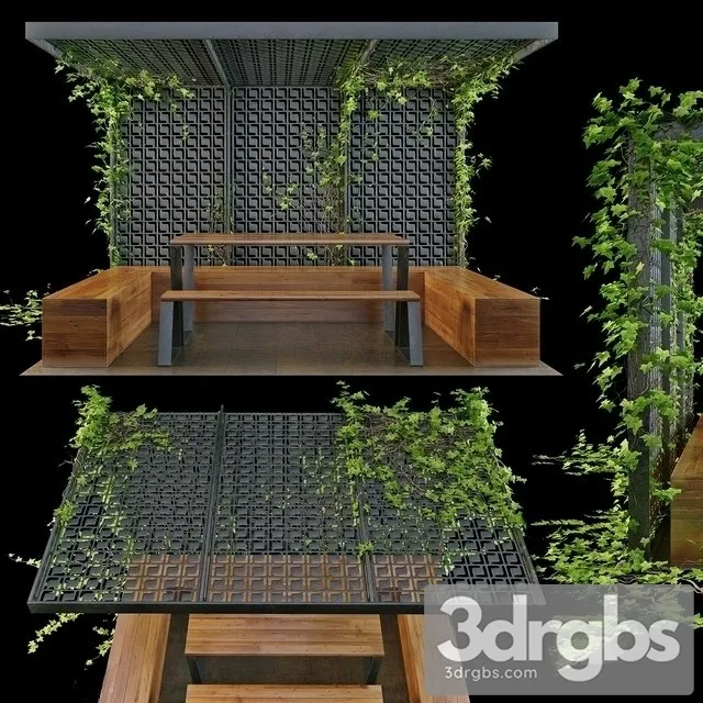 Pergola Plusch 3D Model Free