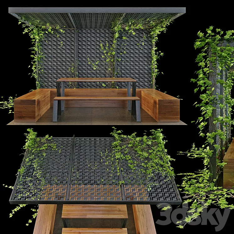 Pergola_plusch 3D Model