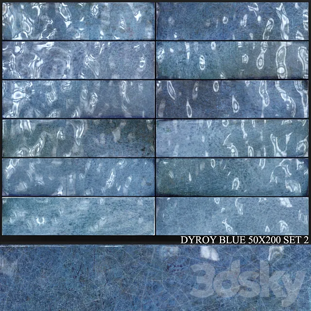 Peronda Dyroy Blue 50x200 Set 2 3D Model