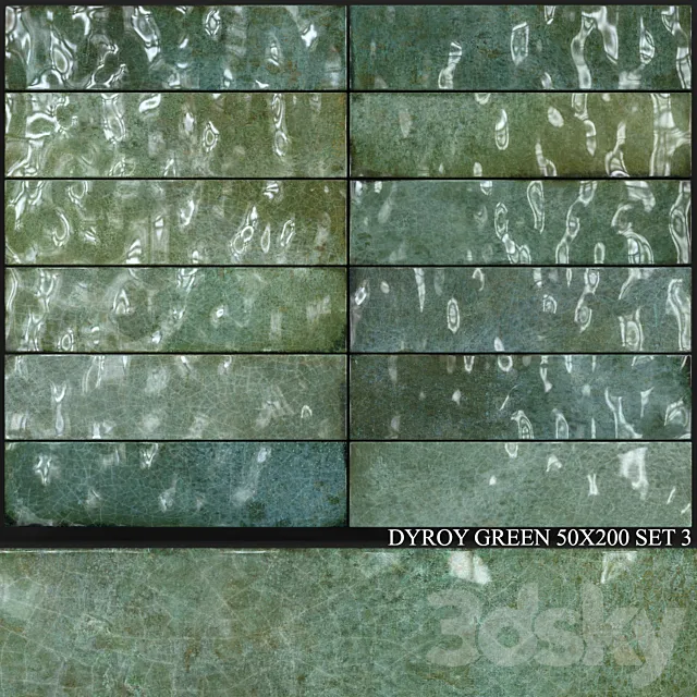 Peronda Dyroy Green 50x200 Set 3 3DModel