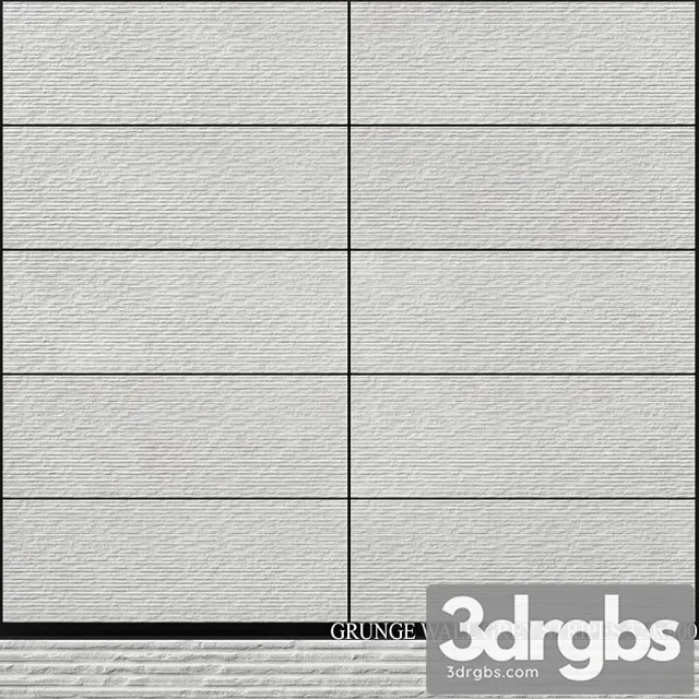 Peronda Grunge Wall Grey Stripes 320x900 3D Model Free