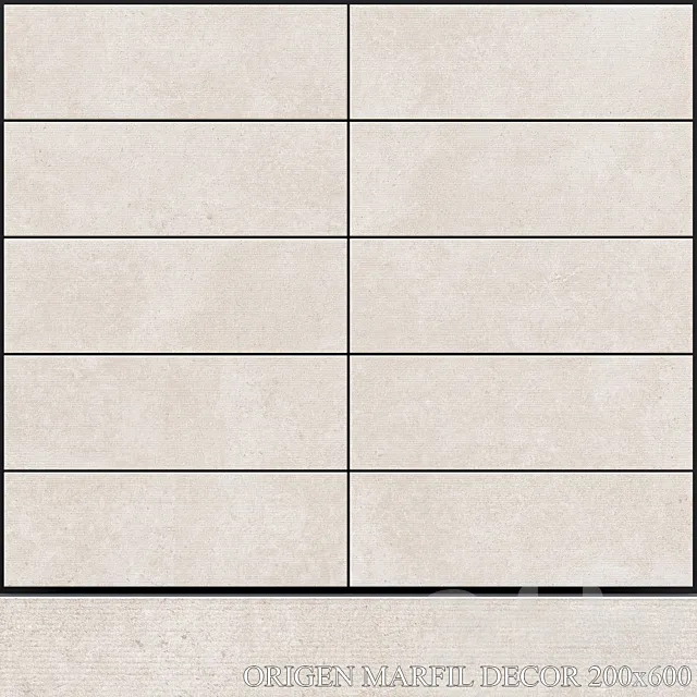 Peronda Origen Marfil Decor 200x600 3D Model